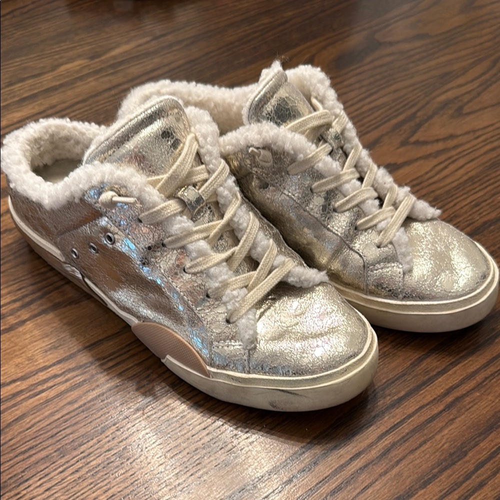 DV by Dolce Vita Silver Slip-On Sneakers